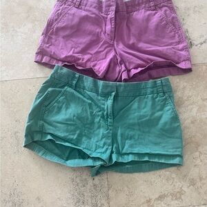 J crew Chino Shorts 2 pairs ladies size 10